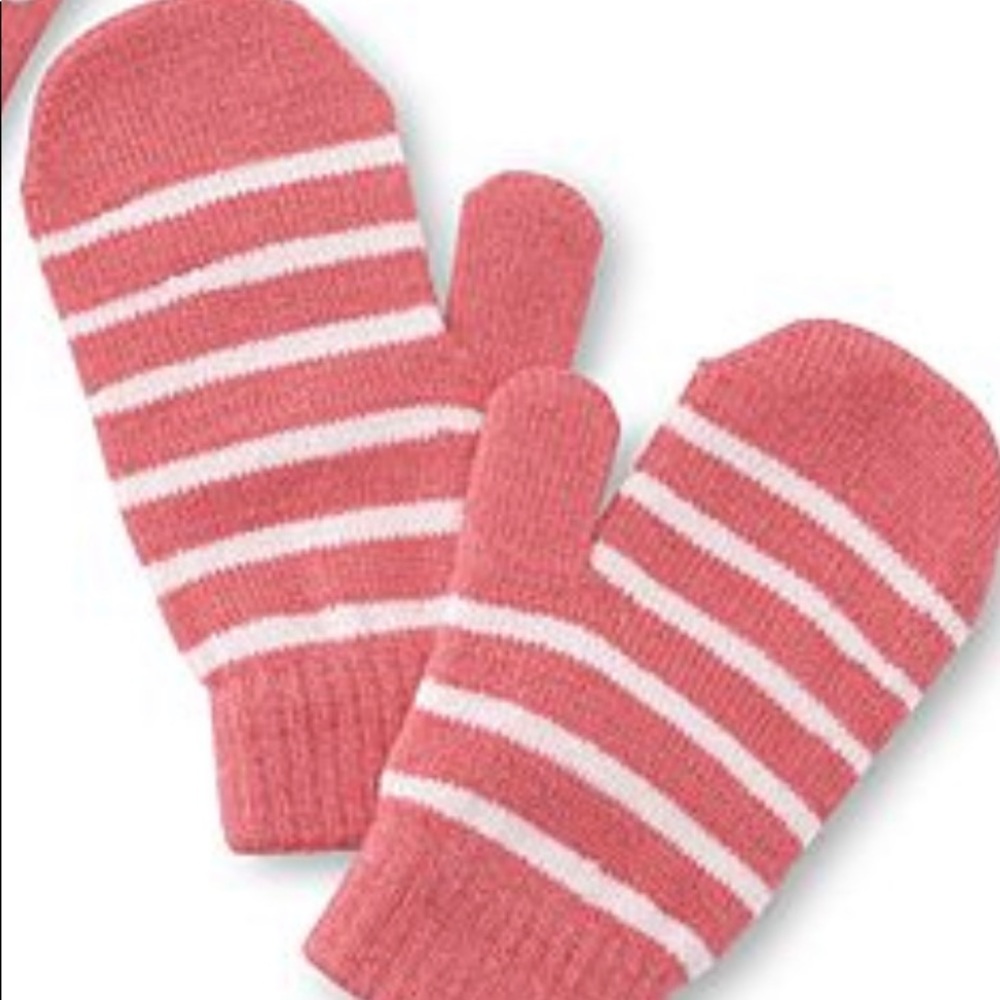 Style Girls Stretch Striped Knit Mittens